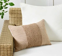 Delonee Handwoven Outdoor Lumbar Pillow