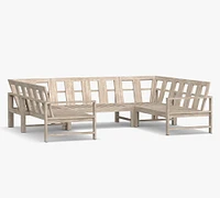 Indio Eucalyptus 5-Piece Loveseat Outdoor Sectional (105")