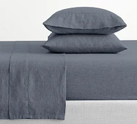 Open Box: Belgian Flax Linen Hemstitch Sheet Set