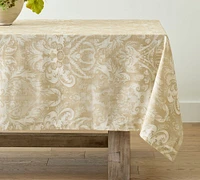 Stella Damask Organic Cotton Tablecloth