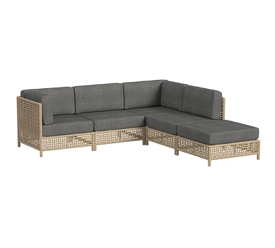 Ophelia 5-Piece Outdoor Chaise Sectional (100")