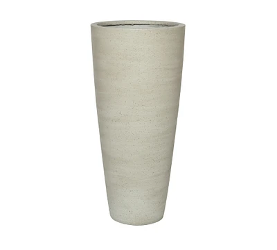 Lightweight Tall Tapered Cylinder Ficonstone Planter