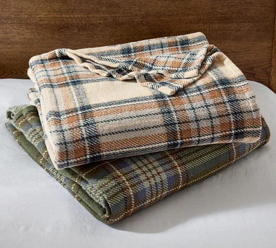 Open Box: Plaid Woven Blanket