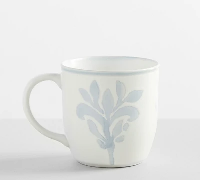 Chambray Tile Stoneware Mugs