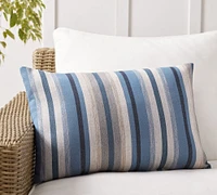 Sunbrella® Joel Striped Outdoor Lumbar Pillow