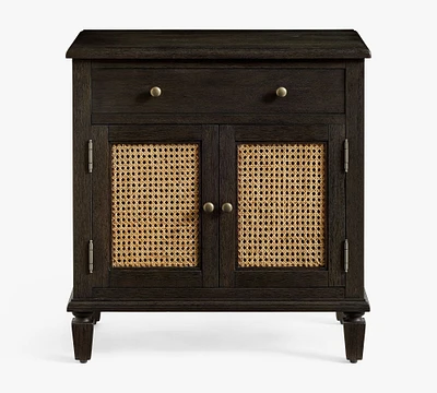 Sausalito Cane Cabinet Nightstand (28")