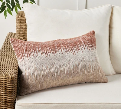 Oliana Ikat Outdoor Lumbar Pillow