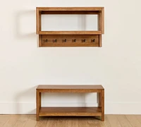 Nicasio Entryway Wall Shelf & Bench Set (40")