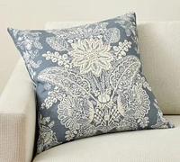 Kravet Heirloom Damask Embroidered Pillow