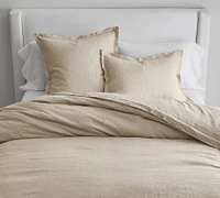 Open Box:Belgian Flax Linen Double Flange Duvet Cover