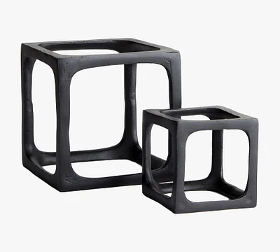 Cube Sculptures - Set of 2