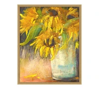 Sunflower Pastels Framed Print