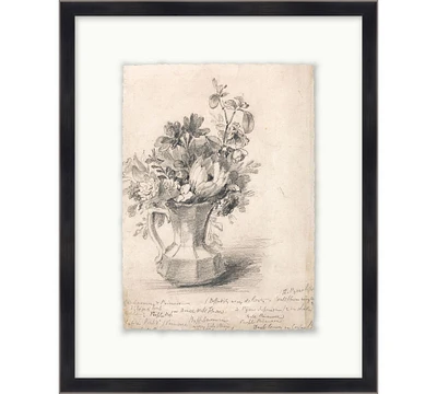 Floral Arrangement Study Framed Print