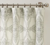 Open Box: Sonya Medallion Linen Cotton Curtain