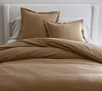 Open Box:Belgian Flax Linen Double Flange Duvet Cover