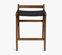 Abbott Acacia Woven Outdoor Counter Stool