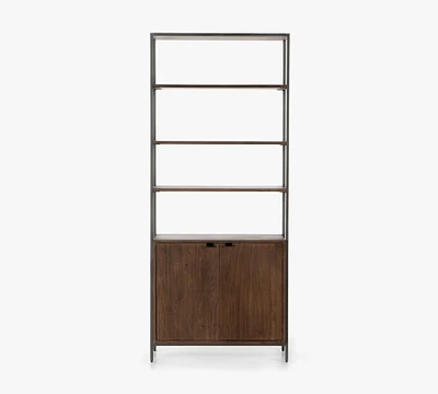 Graham Open Bookcase with Doors (35")