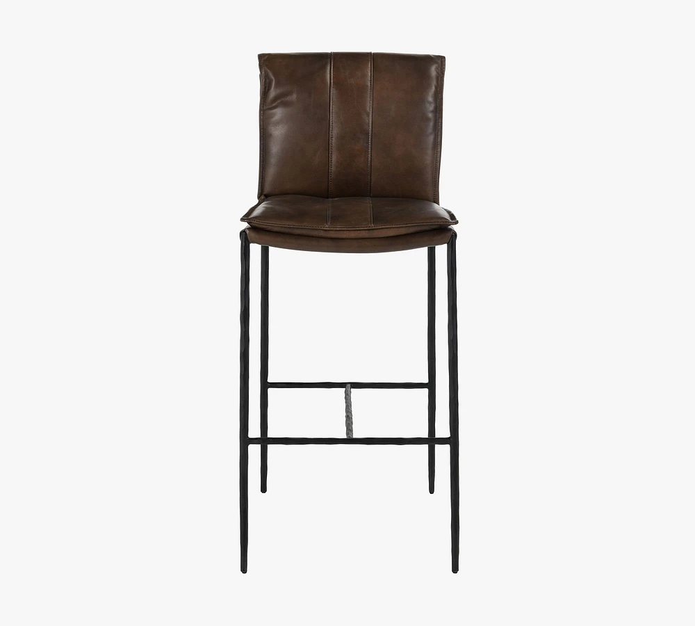 Eugina Leather Stool