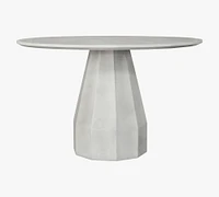 Aldora Concrete Round Outdoor Dining Table (47")
