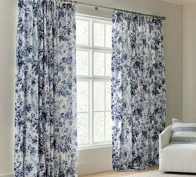 Garden Floral Blackout Curtain