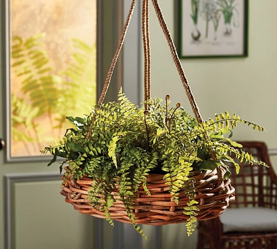 Rattan Hanging Basket Planter