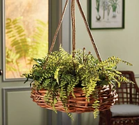 Rattan Hanging Basket Planter