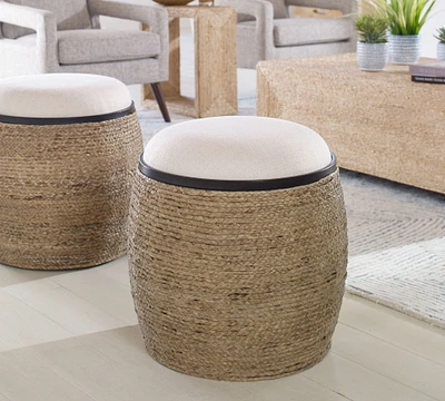 Agatha Round Accent Stool
