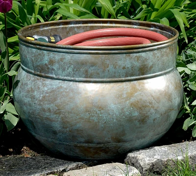 Evianna Blue Verde Brass Hose Pot