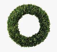 Preserved Boxwood Round Wreath -  24"