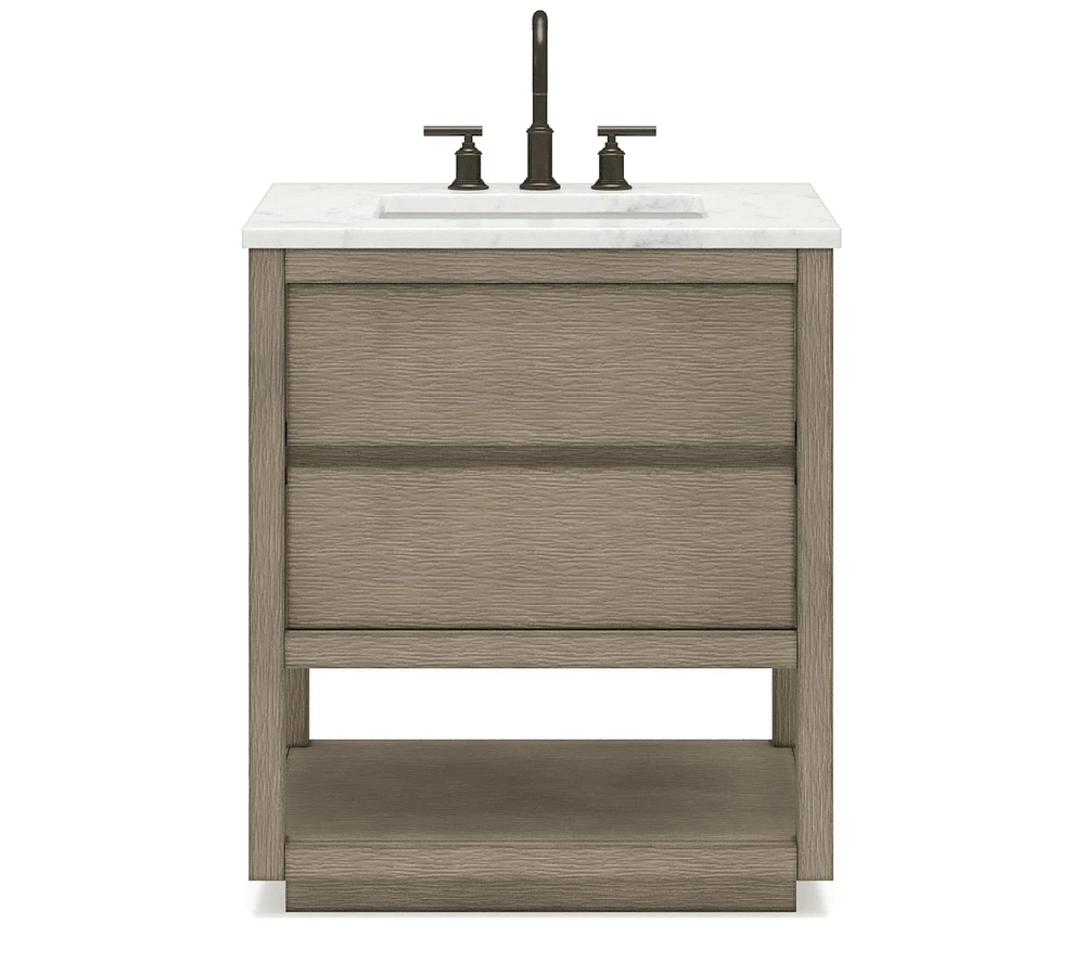 Joanne 30" Marble Top Single Sink Vanity