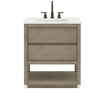 Joanne 30" Marble Top Single Sink Vanity