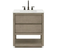 Joanne 30" Marble Top Single Sink Vanity