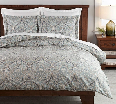 Mackenna Paisley Organic Percale Duvet Cover