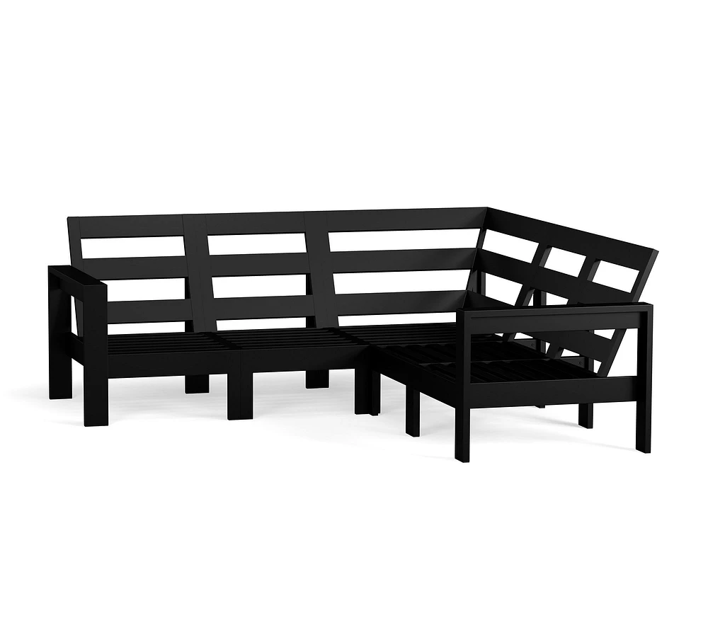 Malibu Metal 5-Piece Outdoor Sectional (85")