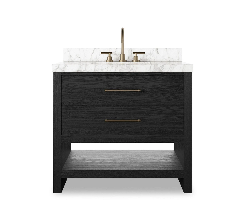 Aspen 36" Marble Top Single Sink Vanity