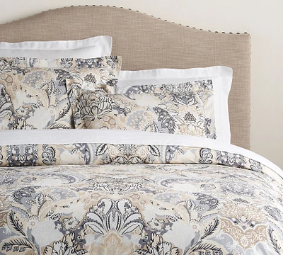 Open Box: Celeste Damask Percale Duvet Cover