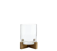 Brooks Cross Bar Hurricane Candleholder