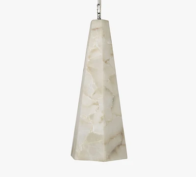 Bissell Alabaster Tapered Pendant (10")