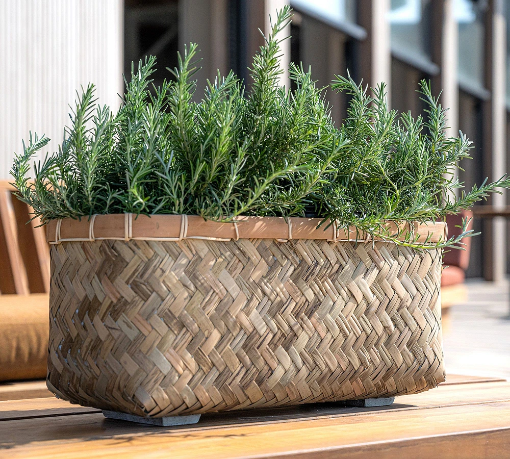 Handwoven Bohemian Long Box Indoor/Outdoor Planter