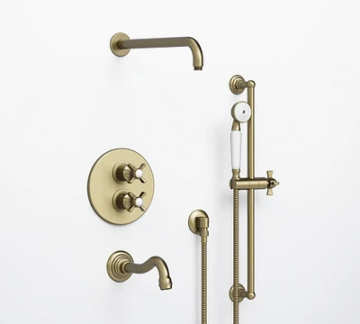 Langford Thermostatic Bathtub & Shower Set with Handshower