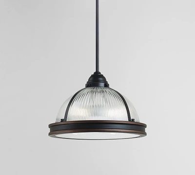 Matsuba Hand-Blown Glass Pendant (13"-17")
