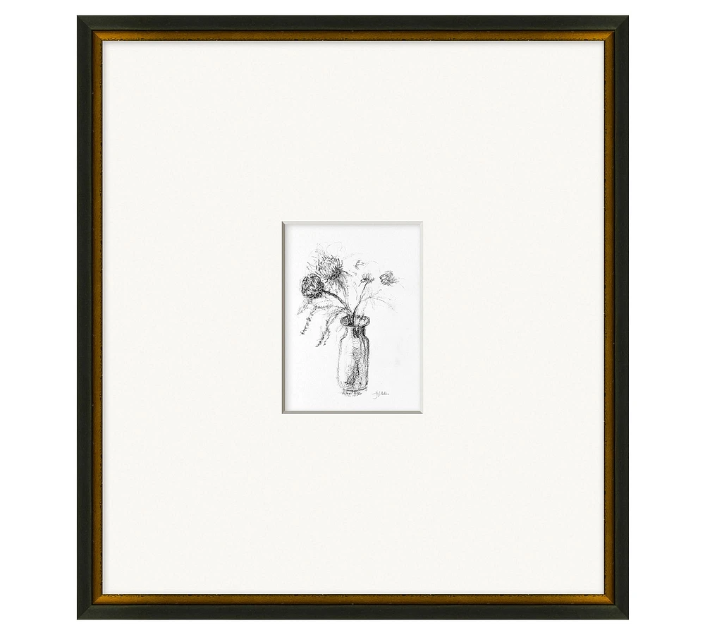 Mums In Vase Framed Print