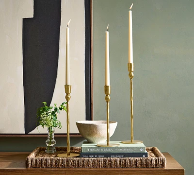 Poconos Hammered Taper Candleholders