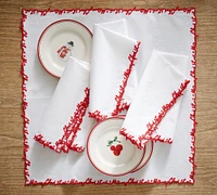 Open Box: Merry Christmas Embroidered Napkin - Set of 4