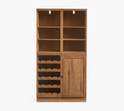 Reed Modular Bar Shelf with Cabinet & Wine Storage (36")