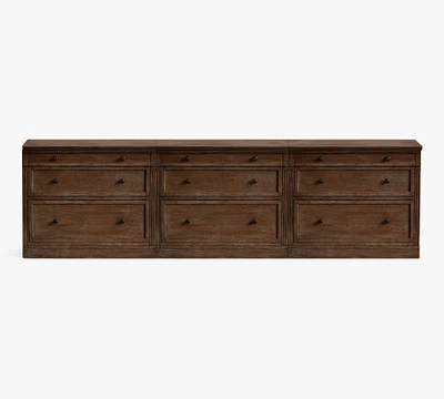 Livingston Media Console with File Cabinets (105")