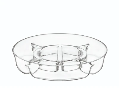 Coronado Handcrafted Glass Multi Section Platter