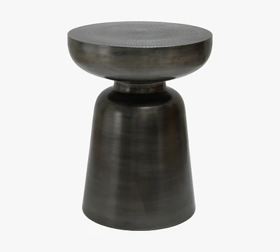 Mak Round Metal Accent Table (15")