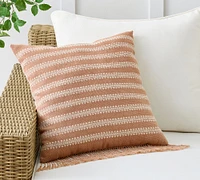 Clemente Woven Striped Outdoor Pillow