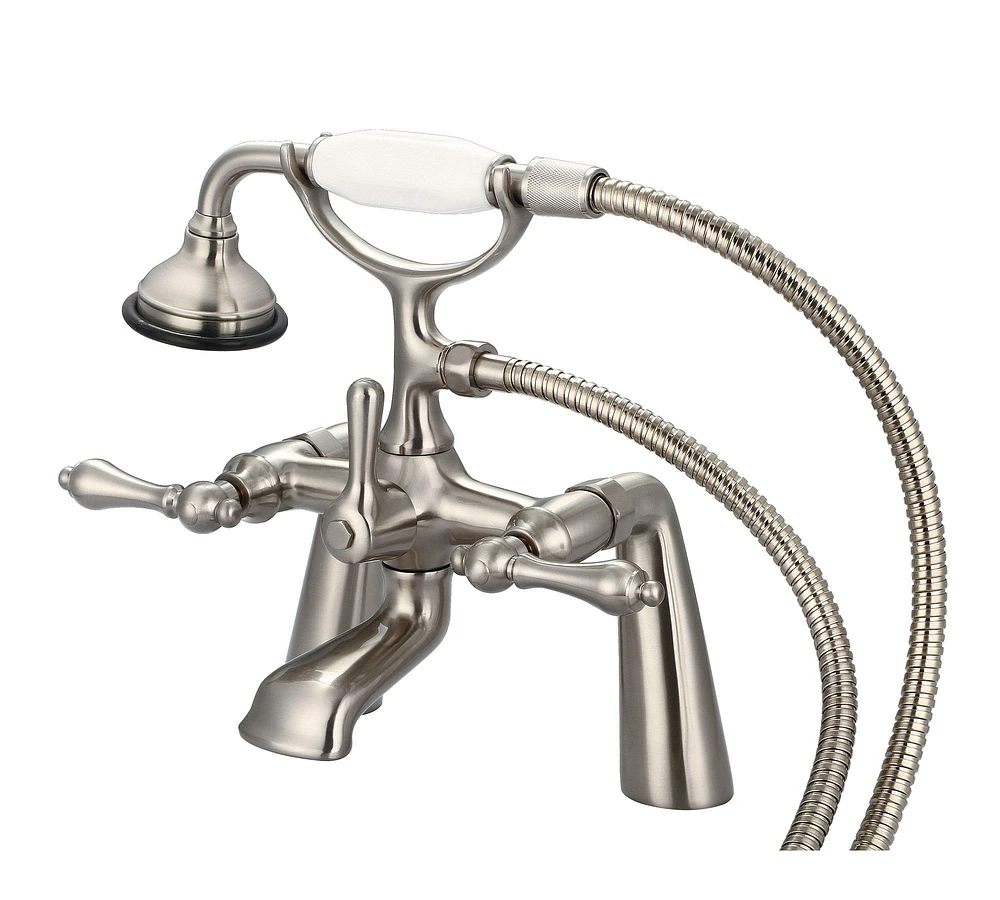 Renee Deck Mounted Lever Handle Tub Filler with Handshower